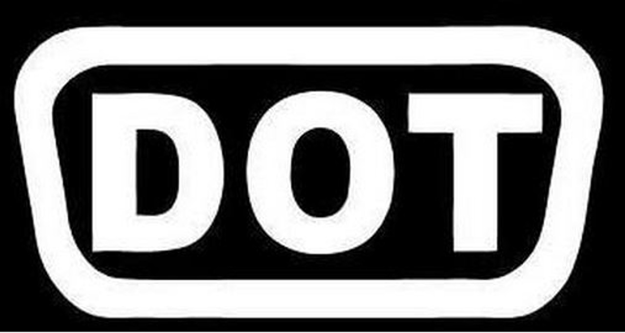 Dot Motorcycle Helmet Sticker