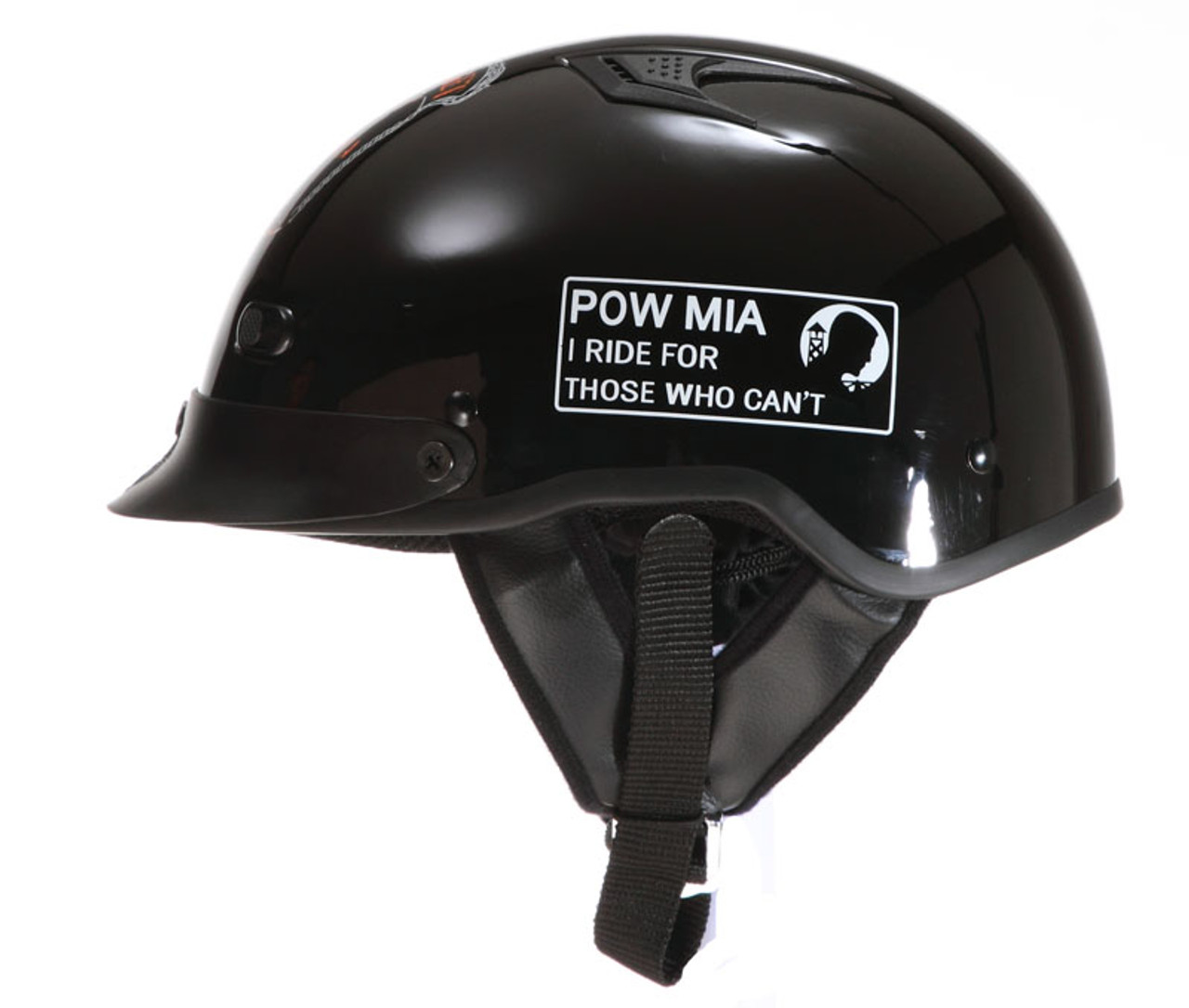 DOT Shorty POW/MIA Motorcycle Helmet