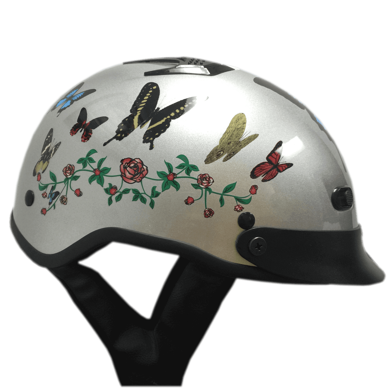 DOT Butterfly Shorty Motorcycle Helmet