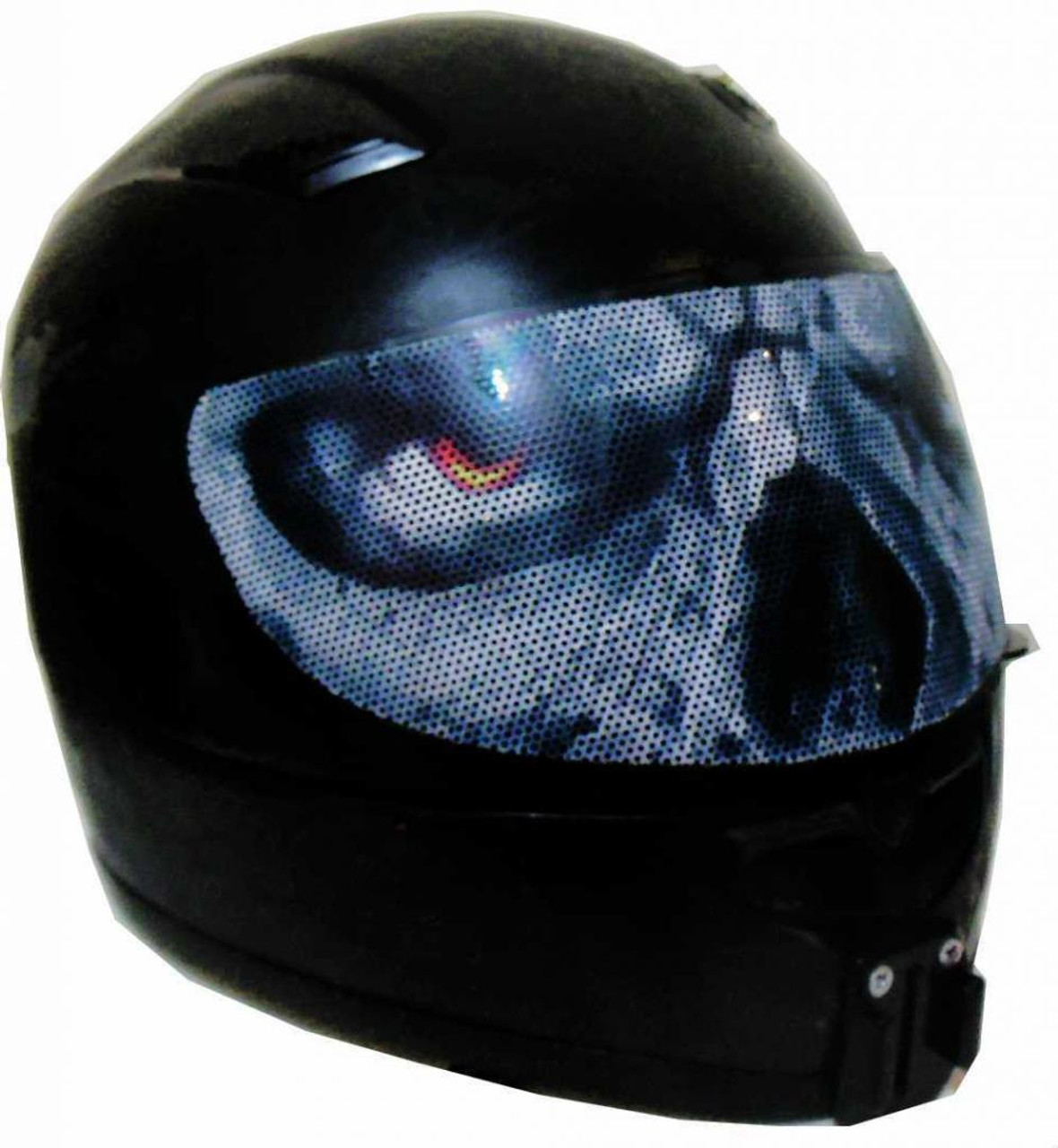 Pair Of EVIL Eyes Eye BLACK IRIS car Motorbike Helmet Drone Quad