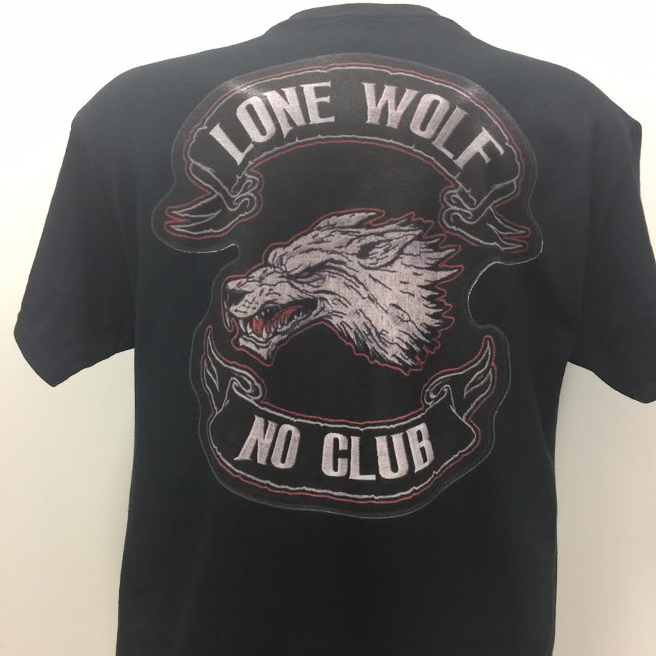 Lone wolf no club t shirt Clearance