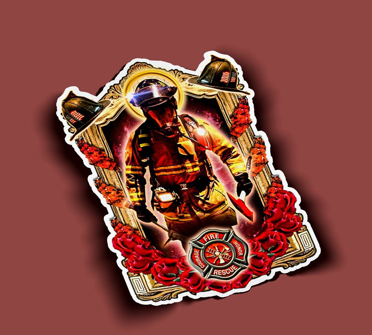Firefighter Ric Sticker Firefighter Sticker