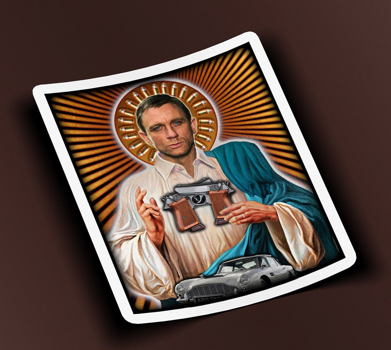 Saint Daniel Craig Sticker