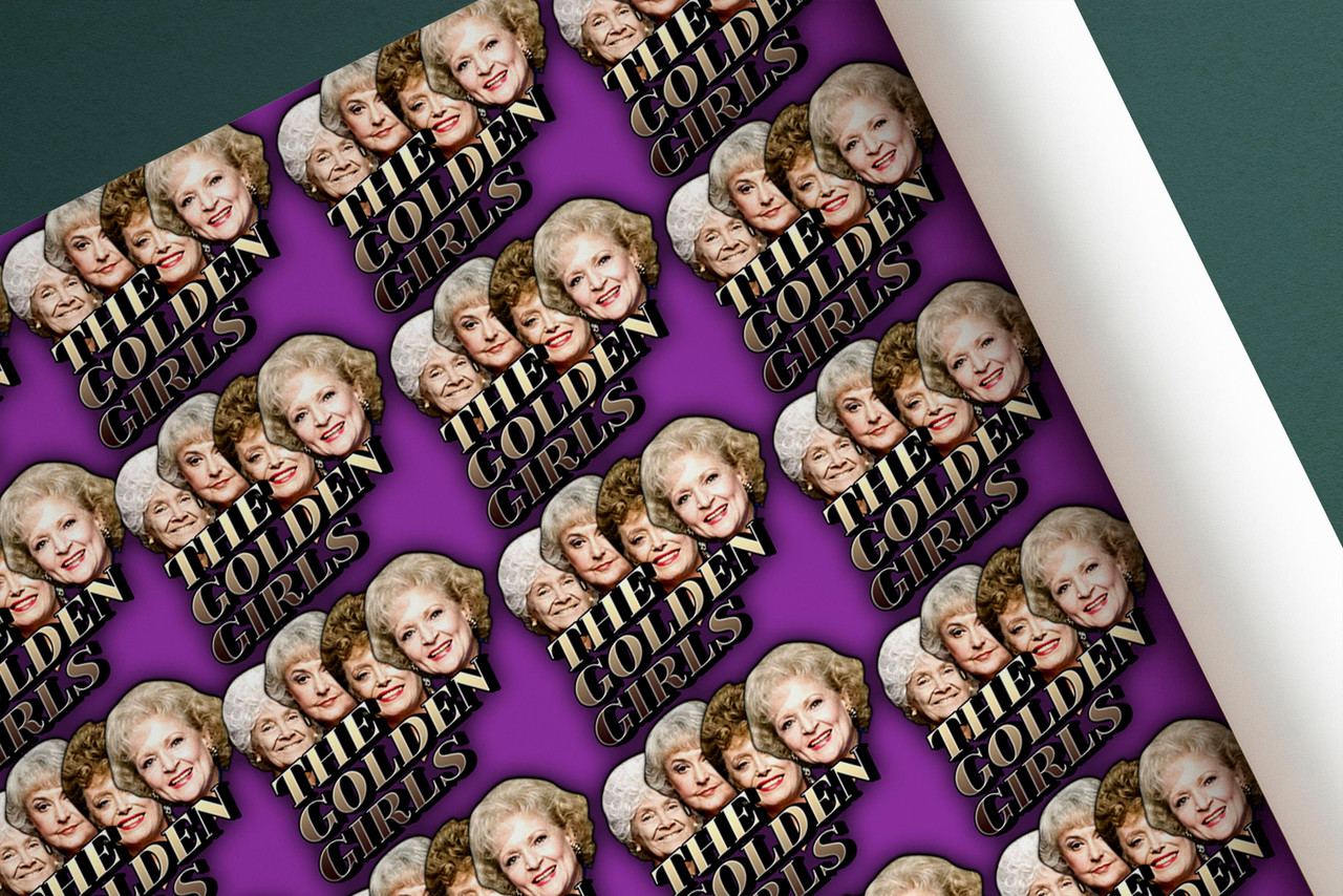 The Golden Girls Wrapping Paper - Birthday Gift Wrapping Paper