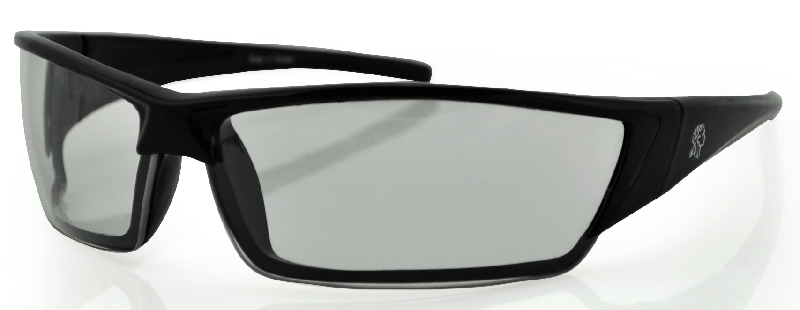 Ravs Unisex Motorcycle Sunglasses – Black Frame, 100% UV Protection With Ribbon And Iron Accents
