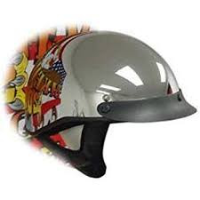 DOT Leopard Shorty Motorcycle Helmet