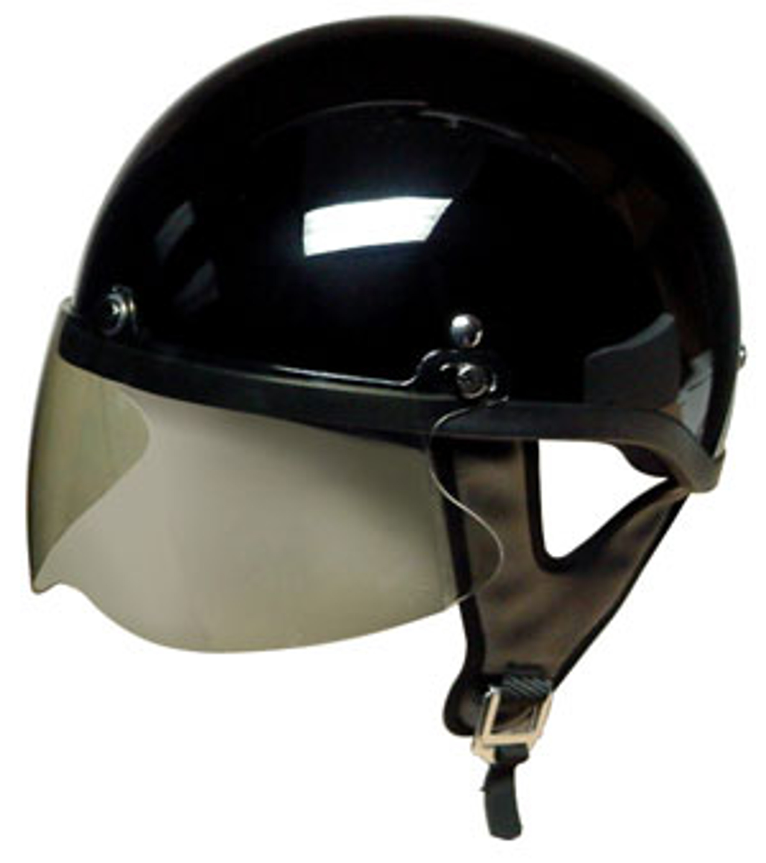 Clear DOT 3/4 Shell 3 Snap Flip Motorcycle Helmet Shield visor