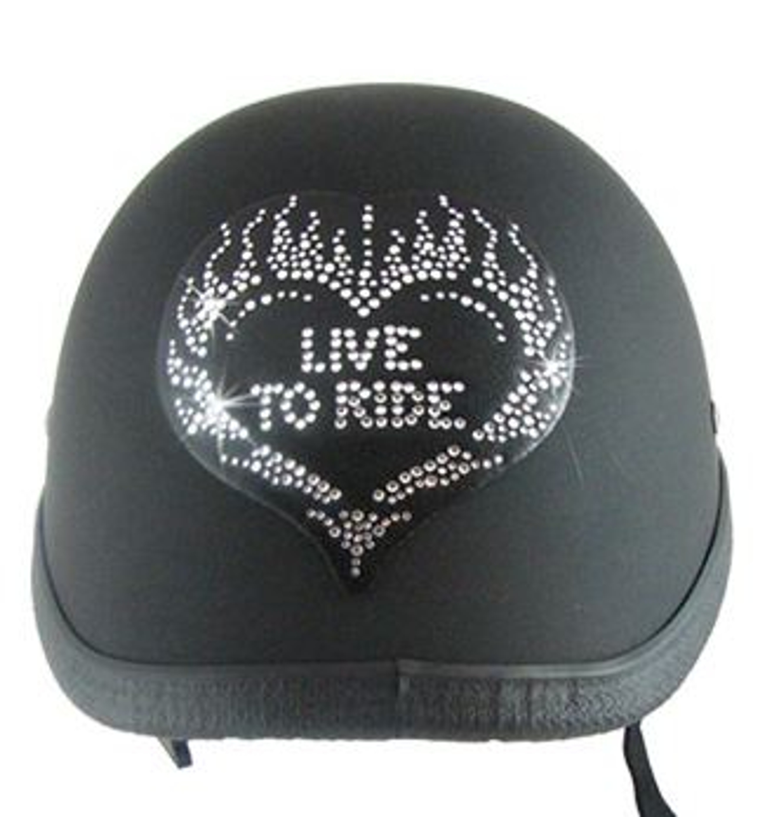 Fleu-de-lis Hinestone Helmet Patch Flowe Decal Bike MX