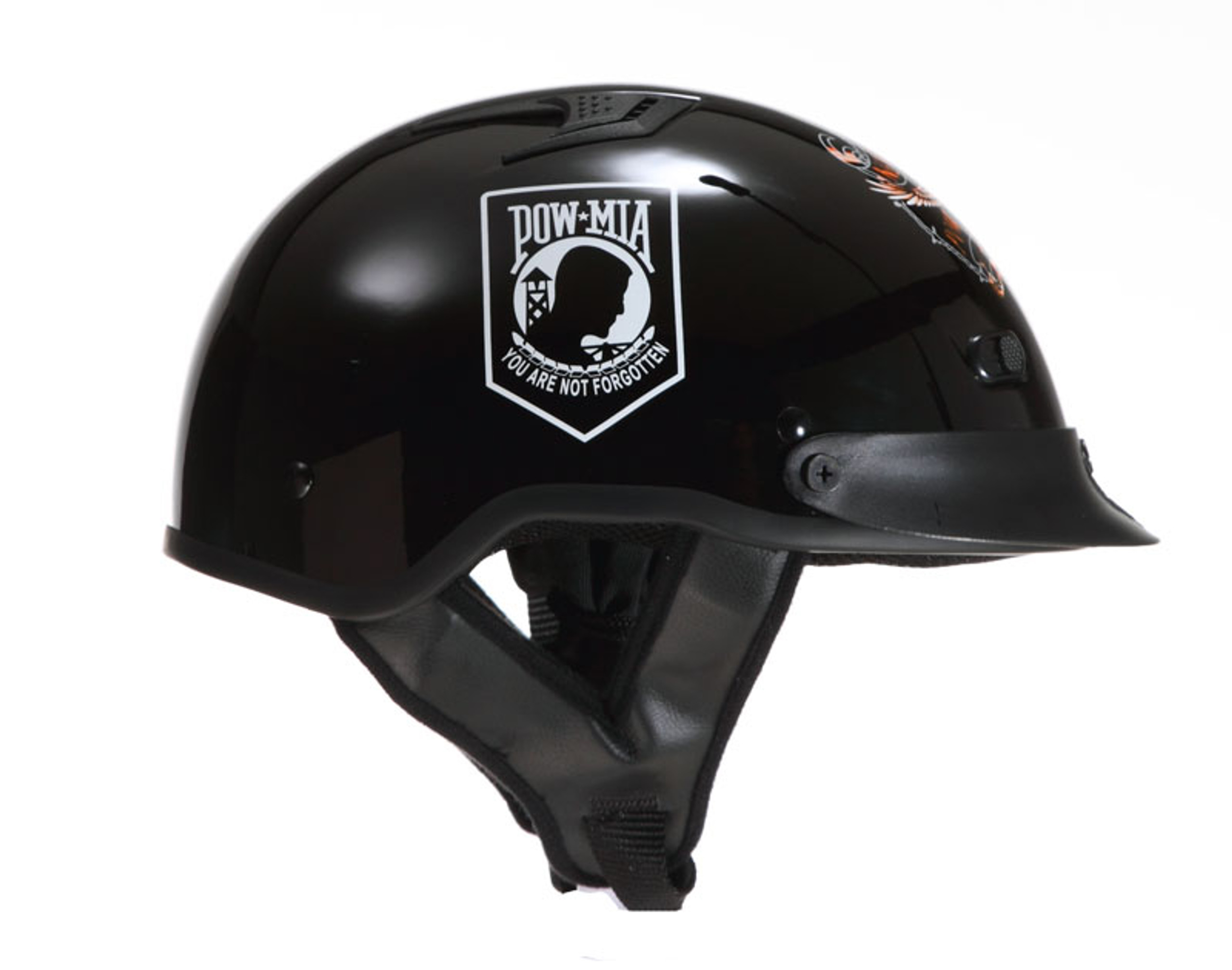 DOT Shorty POW/MIA Motorcycle Helmet