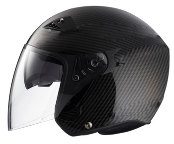 RK6C - Carbon Fiber DOT Motorcycle Helmet RK-6 Open Face with Flip Shield RK6C - Carbon Fiber DOT Motorcycle Helmet RK-6 Open Face with Flip Shield