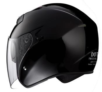 RK6B - Black DOT Motorcycle Helmet RK-6 Open Face with 2 Shields RK6B - Black DOT Motorcycle Helmet RK-6 Open Face with 2 Shields