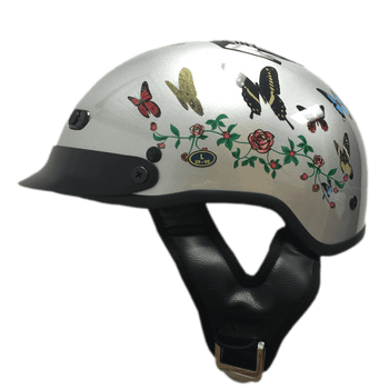 DOT Butterfly Shorty Motorcycle Helmet