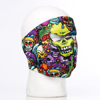 Color Skulls Neoprene Face Mask