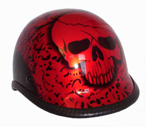 Polo BY Red Novelty Motorcycle Helmet