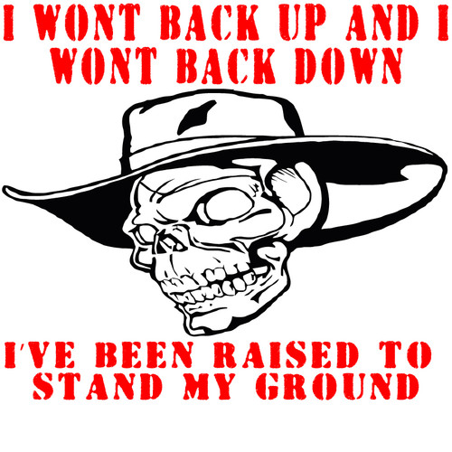 I won't back up and I won't back down shirt I've been raised to stand my ground Shirt