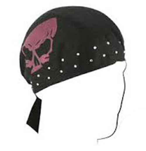 Highway Honey Black Skull Doo Rag Flydannas