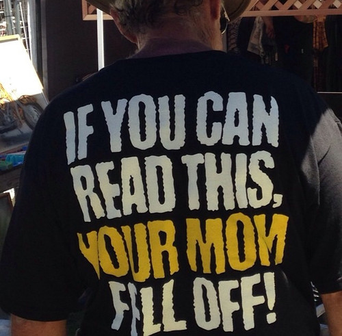 If you Can Read this Your Mom Fell Off T-Shirt