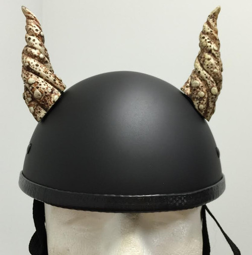 Motorcycle Helmet Bull Horns