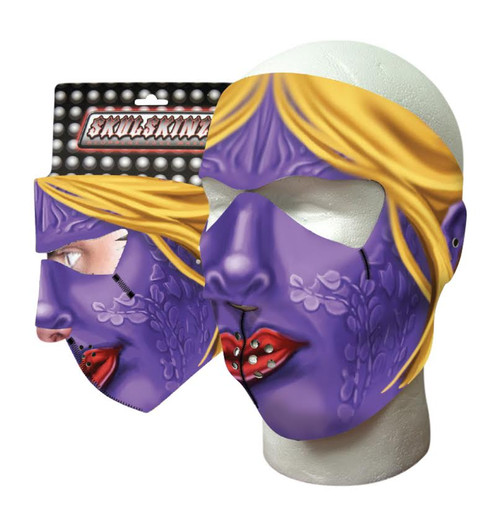 Purple Woman Neoprene Face Mask