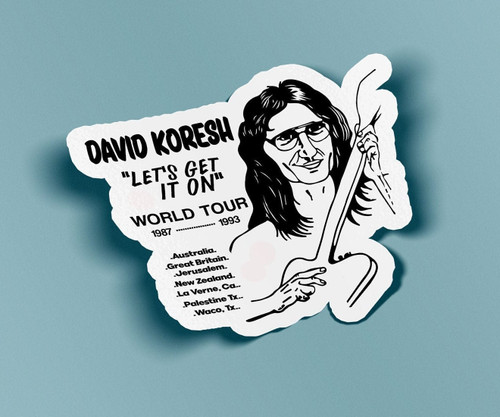 David Koresh Stickers - Waco Sticker