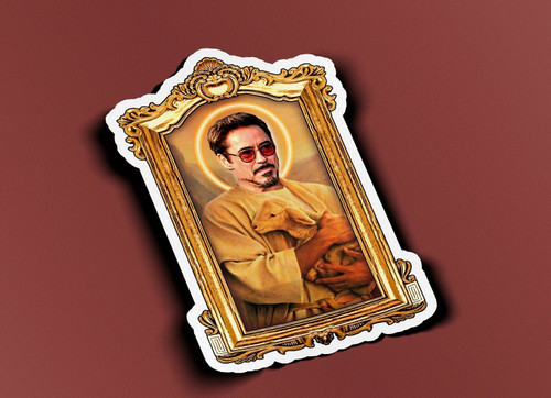 Saint Robert Downey Jr. Sticker