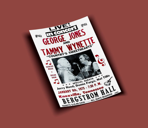 George Jones and Tammy Wynette Stickers
