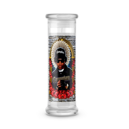 Saint Eazy E Candle - Eazy E Sticker - Eazy E Prayer Candle