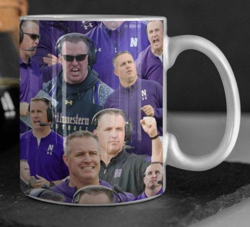 Pat Fitzgerald Mug - Pat Fitzgerald Cup - Northwestern Football