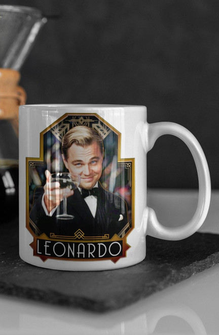 Great Gatsby Leonardo DiCaprio Mug - Leonardo DiCaprio Coffee Cup