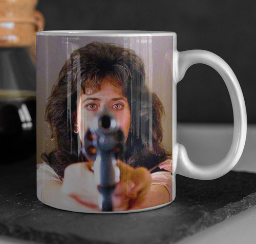 Goodfellas Cup - Goodfellas Karen Gun Coffee Cup - Goodfellas Karen with Pistol Mug