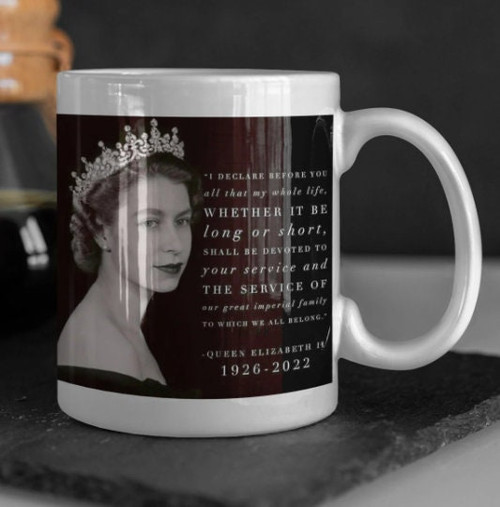 Queen Elizabeth Mug - RIP Queen Elizabeth Cup
