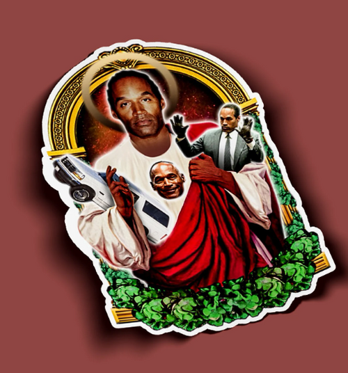 Saint OJ Simpson Sticker