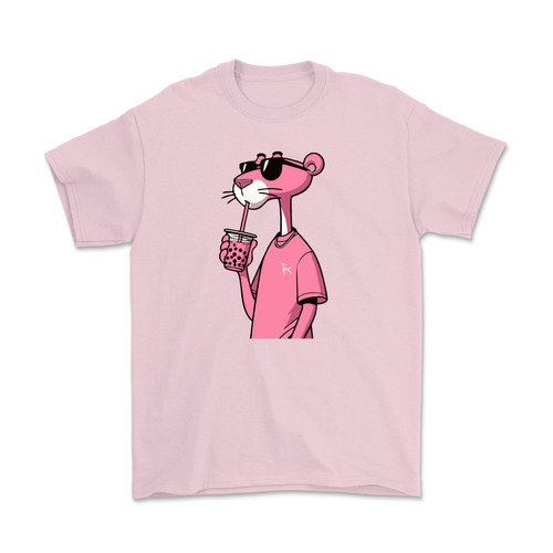 Pink Panther Boba Tea T-Shirt
