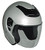 Silver Motorcycle Helmet