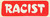 Racist Motorcycle Helmet Sticker