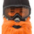 Orange Beard Face Mask