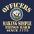 OFFICERS Making Simple Things Hard Since 1775 Navy T-Shirt