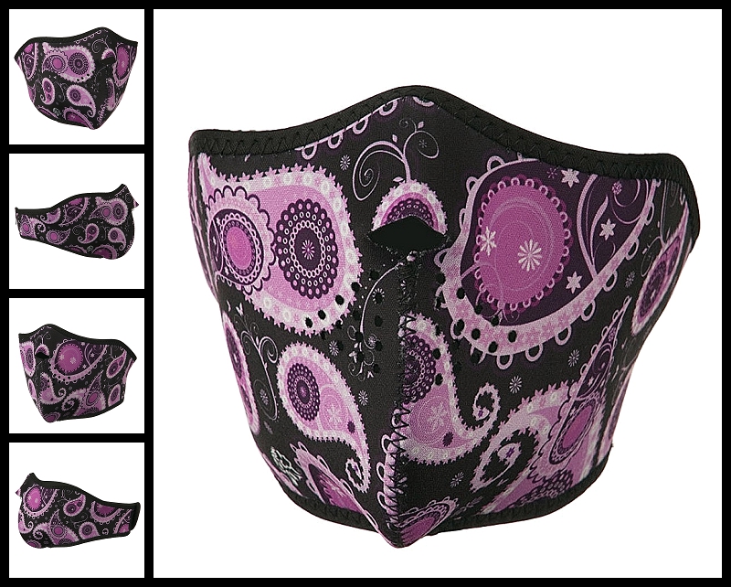 half-purple-paisley-neoprene-face-mask