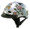 Ladies Silver Rose Motorcycle Helmet