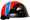 DOT Rebel Flag Shorty Motorcycle Helmet