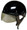 The shield on a helmet