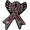 Breast Cancer Rhinestone Helmet Patch