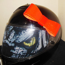 Red Motorcycle Helmet Bow