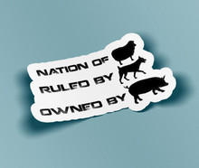 Nation of sheep ruled by wolves owned by pigs Sticker - Pink Floyd Sticker  - BOGO - Buy One Get One Free of the SAME sticker