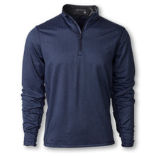 Men's Herringbone Tate 1/4 Zip - Cobalt Sportswear