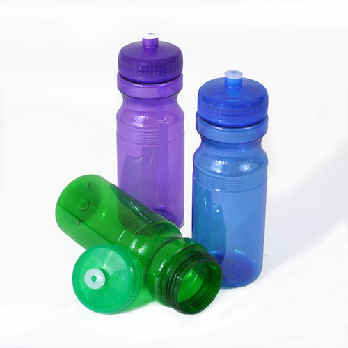 CSBD 20 oz. Bulk Water Bottles, Made in USA, Blank Plastic Reusable Water  Bottles for Gym