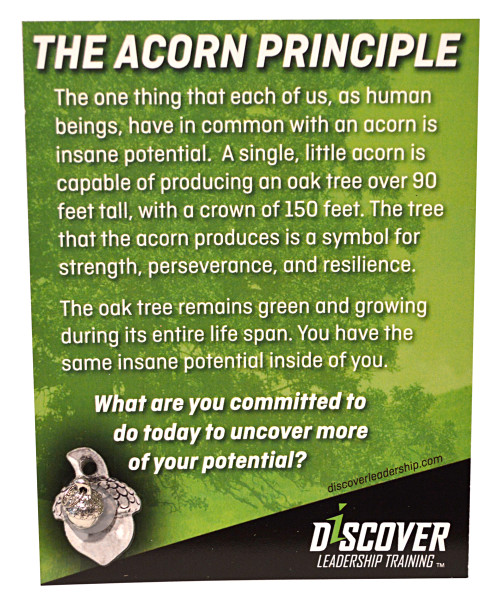 Acorn Charm Card Front