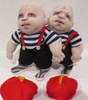 Tweedledum and Tweedledee -  Cloth Doll Pattern  by Sharon Mitchell