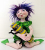 Pippa & Pet, 17 inches Doll and 6 inches Caterpillar  Cloth Doll Pattern - Paper Pattern