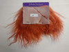 Tibetan Lamb for Doll Hair - Fire Orange - 6" by 3.75" -  2nds  Sale - 25% Off